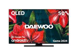 Daewoo D50DH55UQMS - QLED Android TV 50 Pulgadas 4K HDR, Dolby Vision & Dolby Atmos, Chromecast Built In