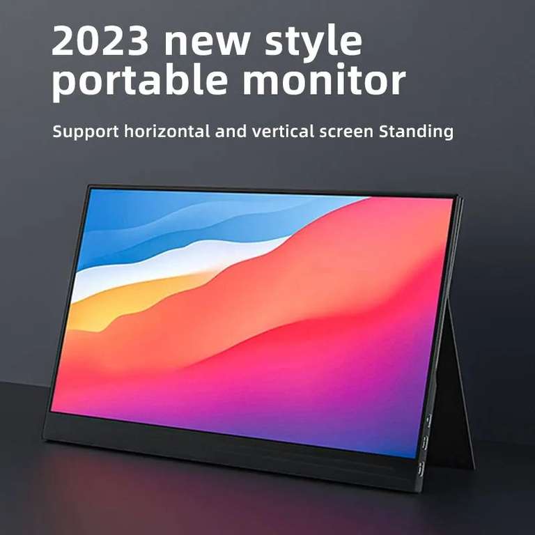 Monitor portátil 14" 1920x1080 400cd/m² 60HZ 16: 9 PC portátil, XBox, PS4/5, Switch, Smartphone