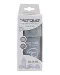 Twistshake Biberón Anti-cólicos Tetina Flujo Lento de Silicona Similar al Pecho, 180 ml, Sin BPA, 0+ Meses