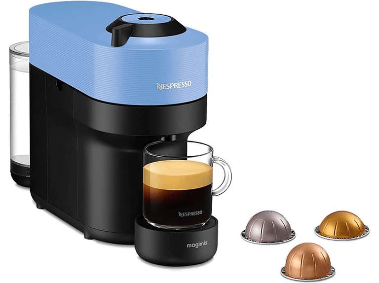 Cafetera de cápsulas - De'Longhi Nespresso Vertuo Pop ENV90.B, 0.56 l, 1350 W, Tecnología de Centrifugación, Varios colores