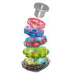 Cefa Toys - Totem Infernal Power, 5 Peonzas Electrónicas Apilables con LED de Colores