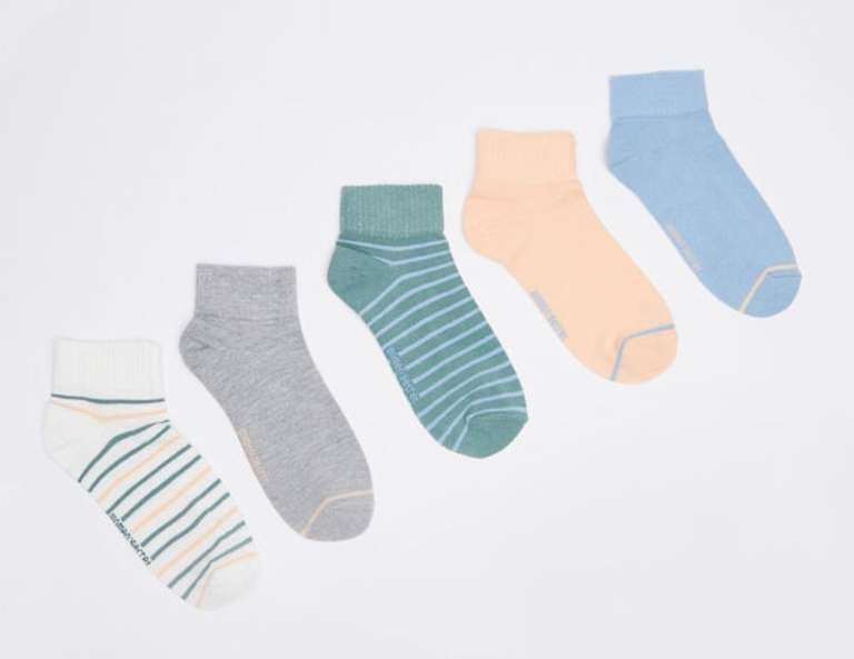 Pack 5 calcetines cortos algodón Multicolor [Recogida gratis en tienda]