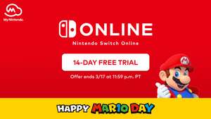 14 días gratis Nintendo Switch Online [Algunos países]