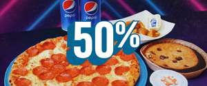 Domino's Pizza 50% de descuento en todo el pedido