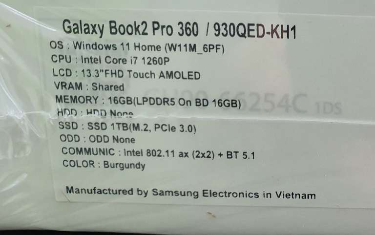 Samsung Galaxy Book2 Pro 360 13,3"