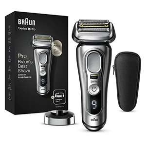 Braun Series 9 Pro Afeitadora Eléctrica Hombre, Máquina de Afeitar Barba con Cabezal 4+1 y Recortadora ProLift, Batería de 60 Minuto