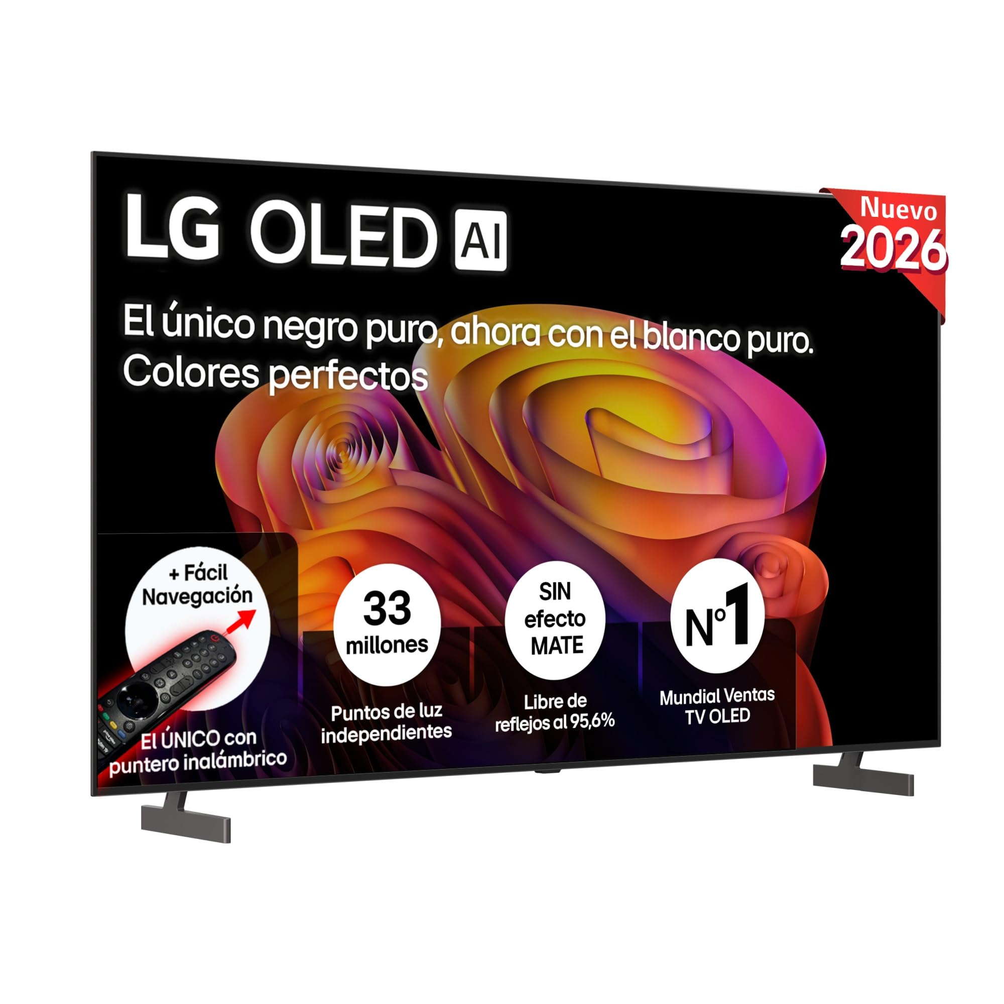 LG OLED77B6ELC - Smart TV OLED AI 77" 4K Sin Reflejos 95.6%, 2026