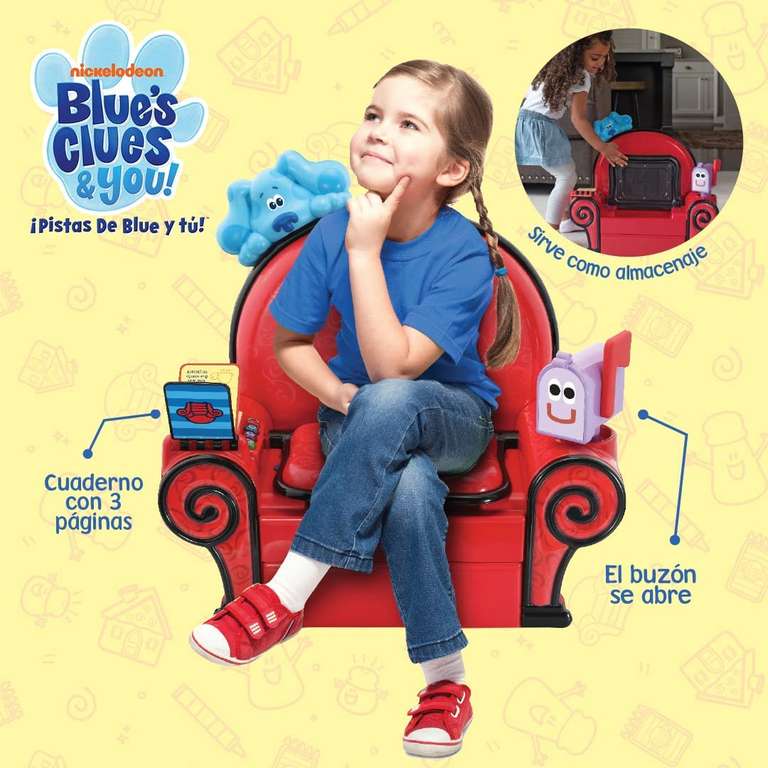 VTech ¡Las Pistas de Blue y tú! El sillón de pensar, Juguete educativo para niños +2 años, Versión ESP.