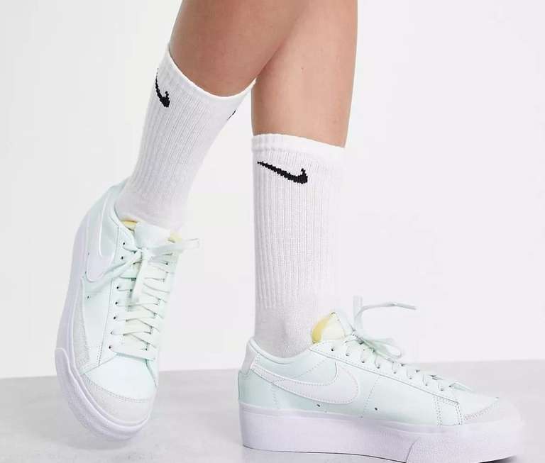 Zapatillas de deporte verde pálido Blazer Low Platform de Nike (descuento del 50% + 15%)