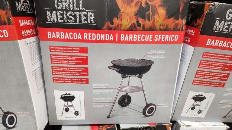 Barbacoa redonda grill meister (Factory Lidl)