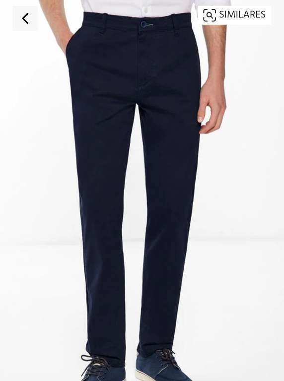 Pantalones chinos slim (colores negro y azul)