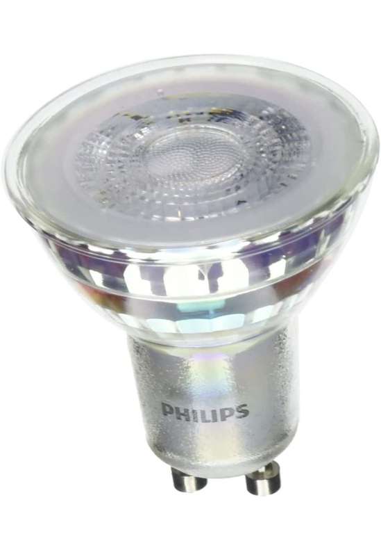 Philips - Bombilla LED cristal 50W GU10 luz blanca fría 36º apertura , no regulable pack 6 [Clase de eficiencia energética F]