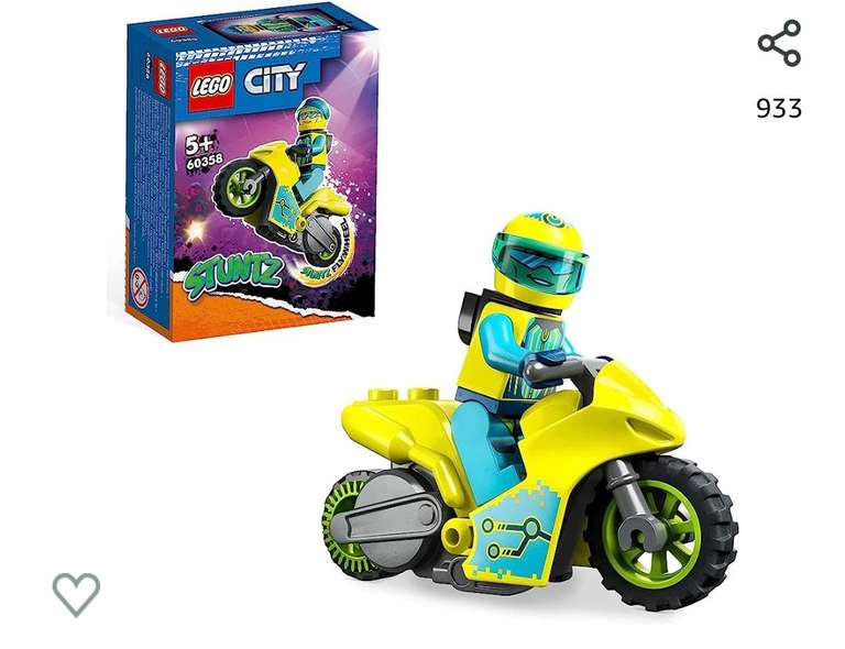 LEGO 60358 City Stuntz Moto Acrobática: Cibernauta, Juguete con Retrofricción