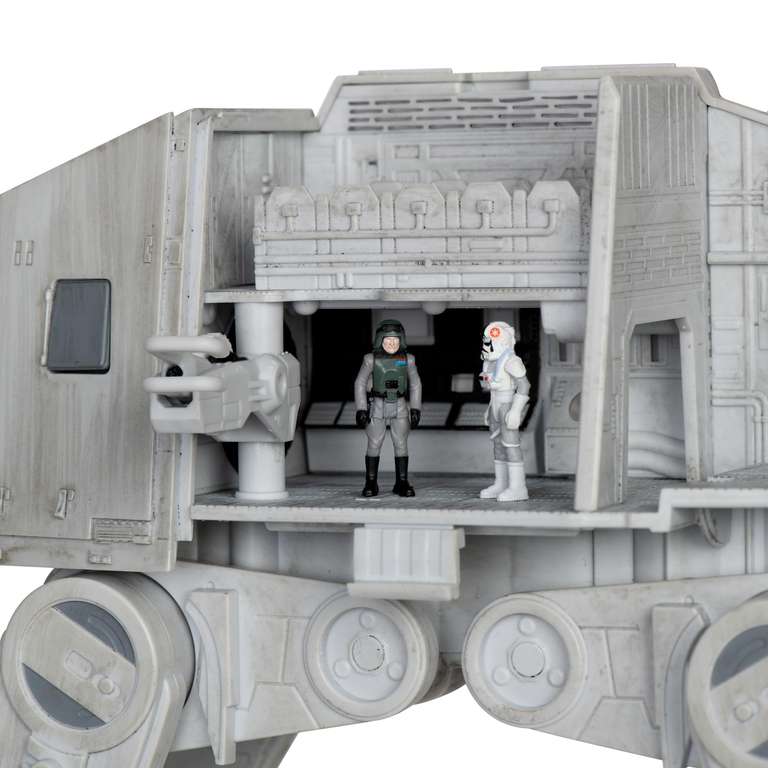 Bizak Star Wars Micro Galaxy Squadron AT-AT - Vehículo de Asalto de 25 cm con Accesorios y 5 Figuras (62610170)