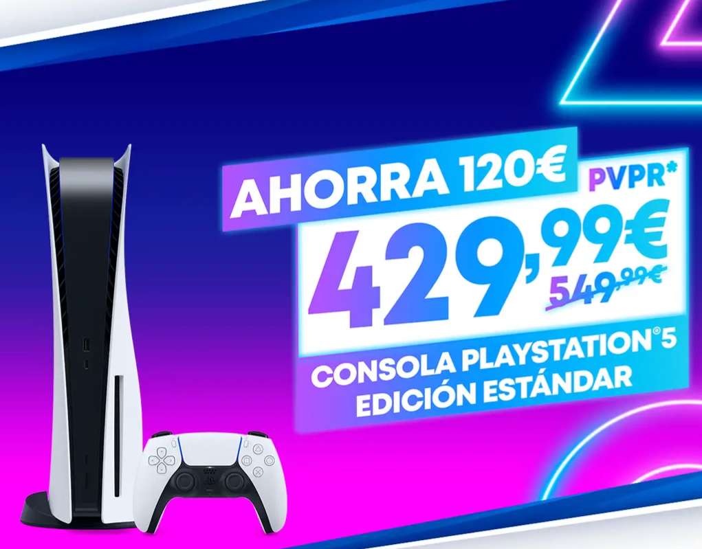 Black Friday de Sony: PlayStation 5 Lector 429€ + Packs y mandos PS5 a  49.9€ (Varias tiendas) » Chollometro