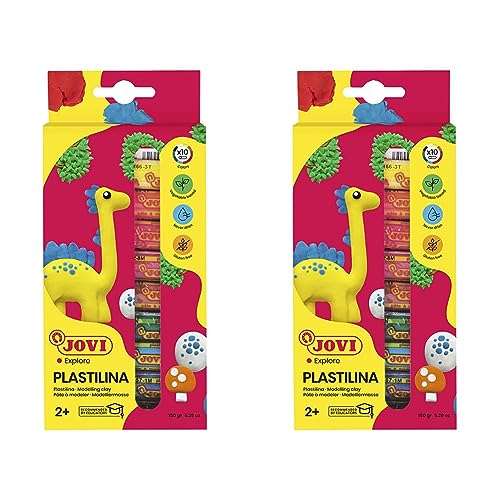 20 barras de plastilina Jovi colores (2 paquetes de 10)
