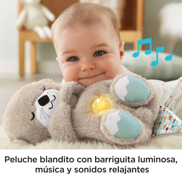 Fisher-Price Nutria Hora de Dormir - Peluche Musical - Con Movimiento,  Sonidos y Luces Relajantes - Regalo para Bebés de 0+ Meses (FXC66) :  : Juguetes y juegos