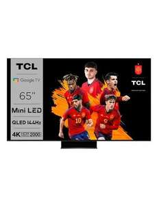 TV QLED 65" - TCL 65C845 | VA Mini-LED (Cashback 300€, precio final 808€) 144Hz | Google TV | Sound by Onkyo | Dolby Vision & Atmos, HDR10+