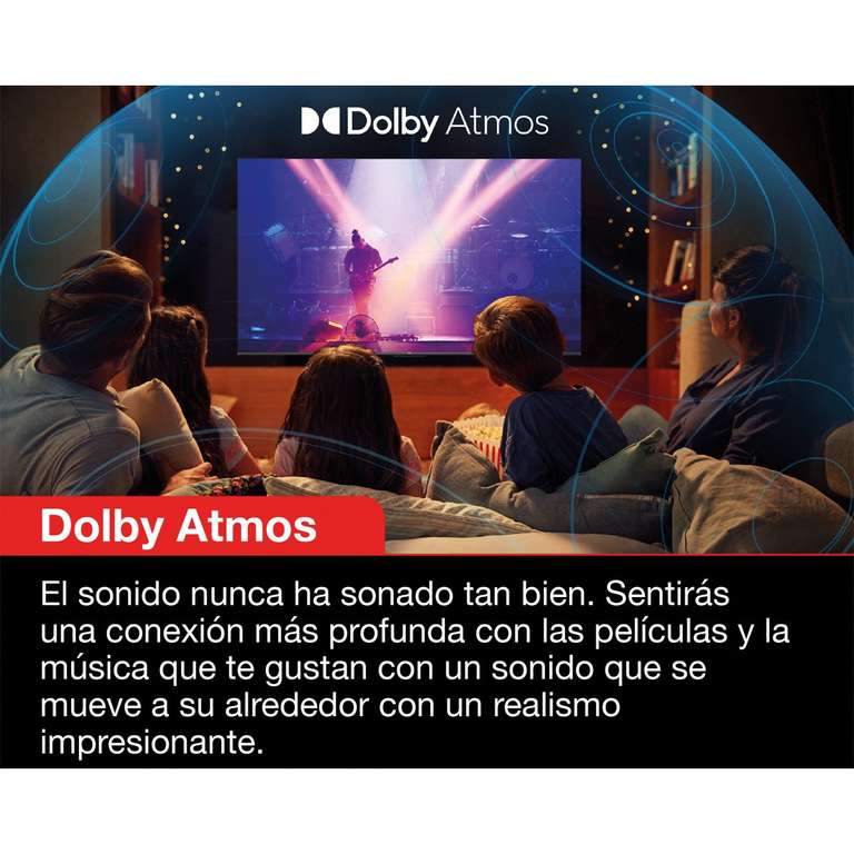 TV LED 108 cm (43") TCL 43P735, UHD 4K, Google TV, Dolby Vision, Dolby Atmos y Google Assistant