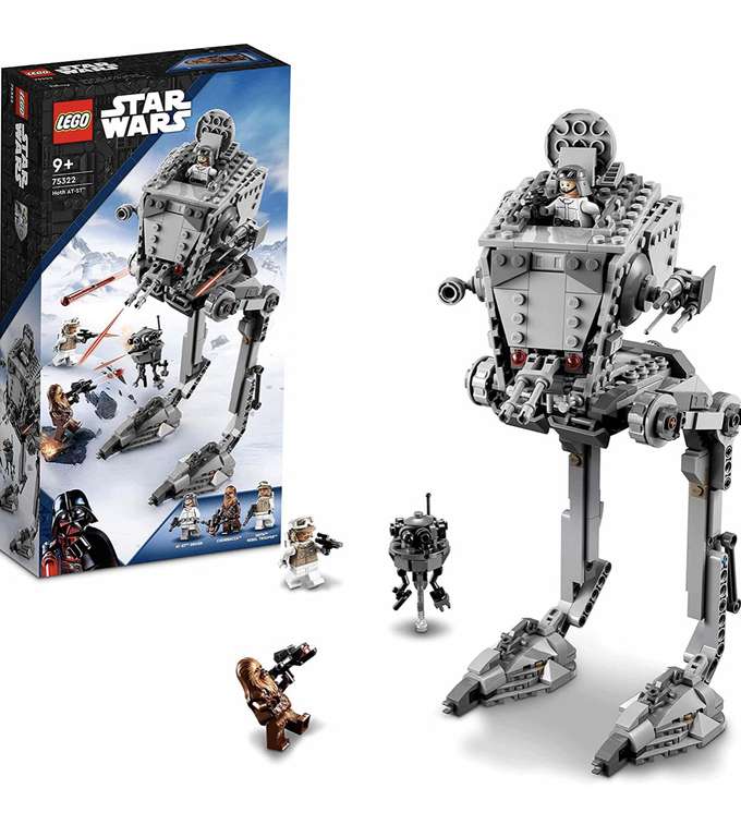 LEGO 75322 Star Wars AT-ST de Hoth, Set de Juego con Walker, Chewbacca y Figura de Droide