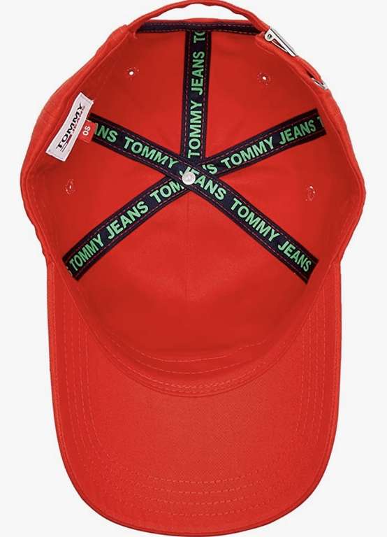 Tommy Jeans Gorra de para Mujer Tjw Flag Cap con Logotipo ROJA
