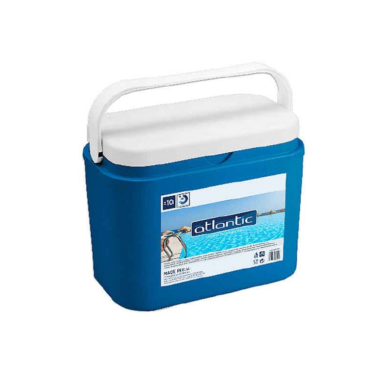 Nevera Portátil Térmica Azul y Blanco Polipropileno Ideal Para Actividades al Aire Libre en la Piscina Playa Capacidad 10 Litros