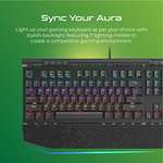 Vertux Tungsten, 104 Teclas Anti-Ghosting Multimedia Gaming Keyboard, USB con Cable, con reposamuñecas, interruptores Negros...