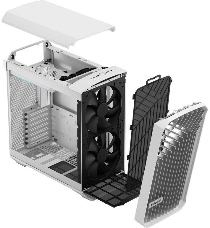 Fractal Design Torrent Compact TG Clear Tint Blanco - Caja PC E-ATX (y la versión RGB por 20€ más)