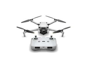 Drone - DJI Mini 3 Fly More Combo (RC-N1), Con mando estándar, Hasta 38 min, QuickShots y QuickTransfer, 4K/30 fps, Blanco