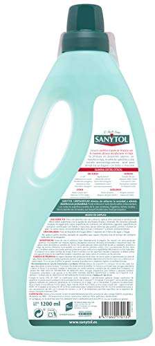 Sanytol – Botella Desinfectante Limpiahogar, Elimina Bacterias, Hongos y Virus Sin Lejía, Perfume Eucaliptus - 4x1.200 ML=4,8L [2'58€/ud]