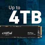 Crucial P3 Plus 2TB M.2 PCIe Gen4 NVMe SSD interno, Hasta 5000MB/s - CT2000P3PSSD8