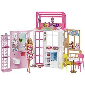 Barbie Casa 2 pisos Casa amueblada para muñecas de juguete