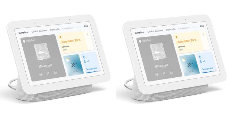 2 x Pantalla Wi-Fi inteligente Google Nest Hub 2ª generación Tiza con Asistente de Google (61.40 cada una)