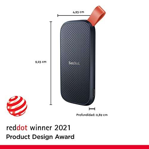 SanDisk 2TB Portable SSD external SSD USB 3.2 Gen 2 up to 520 MB/s