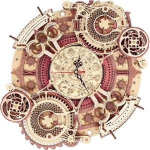 Robotime ROKR-Reloj de pared del zodiaco (desde España)