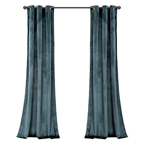 Un par de cortinas de terciopelo 2,13M x 1 M