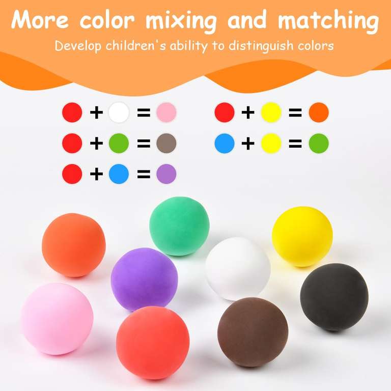 SULOLI Arcilla Polimérica 36 Colores - Kit Manualidades Para Niños Con Herramientas
