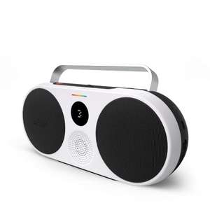 Polaroid P3 – Altavoz Bluetooth inalámbrico Retro-Futuristic Recargable con emparejamiento estéreo Dual (Negro)