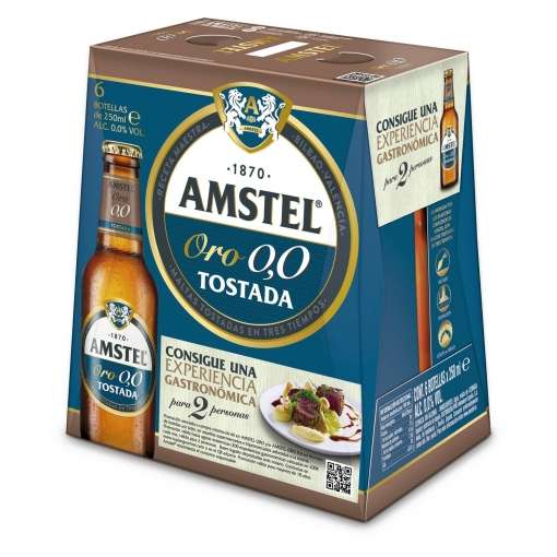 Cerveza tostada Amstel Oro 0.0