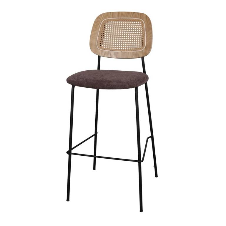 Taburete alto tapizado MISTERWILS Cardinal 47x109x54