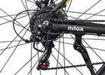 Bicicleta de montaña eléctrica Nilox X6 National Geographic para adultos, 27.5 pulgadas, negro y amarillo, tamaño M
