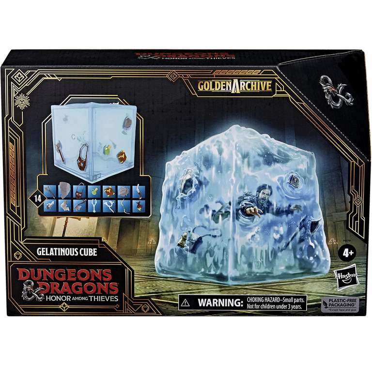 "Golden Archive Gelatinous Cube Gelatinous Cube" Figura Acción multicolor de Dungeons and Dragons