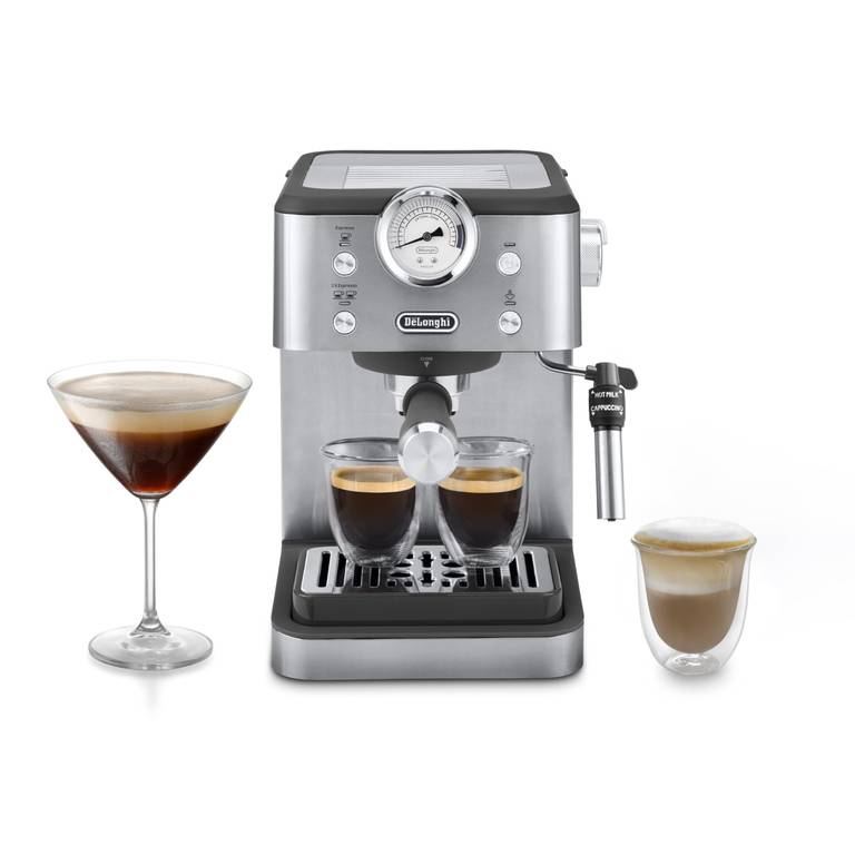 De»Longhi Classic EM450.M, Máquina Café Manual con Varilla Vapor, Máquina Espresso con Bomba Barista, – 15bar