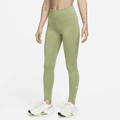 Nike Therma-FIT One - Leggings de talle medio - Mujer (Alligator/Blanco)