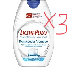 3 x Licor del Polo 2 en 1 Blanqueador Avanzado Antimanchas y Frescor 75ml DENTIFRICO