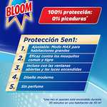 Bloom Insecticida Eléctrico Líquido Doble Eficacia (2 aparatos + 4 recambios), insecticida eléctrico para mosquitos común y tigre