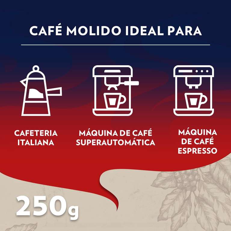 4 x Lavazza 250g, Crema e Gusto Classico, Café Molido Natural, [Total 1 Kg]