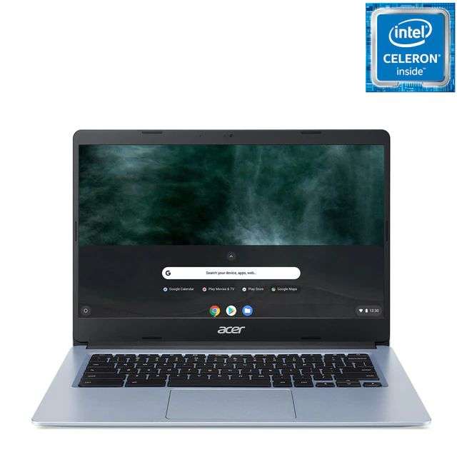Chromebook portátil Acer CB314-1H-C75Z, Celeron, 4GB, 64GB eMMC, 14", ChromeOS