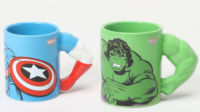 Taza de Hulk Marvel o Capitán América.Envío gratuito a tienda