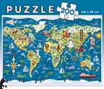 Educa - Mapamundi, Sean Sims. Puzzle Infantil de 200 Piezas